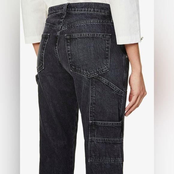 New! Frame Le Souch Faded High-Rise Straight-Leg Jeans 🖤 size 25 NWT - Picture 3 of 13